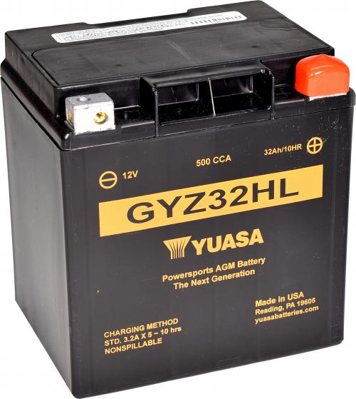 YUASA GYZ32HL YUASA MOTORCYCLE BATTERY