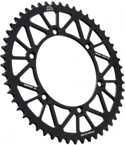JT SPROCKETS REAR RACELITE ALU 52T BLACK, 520 JTA046052Z