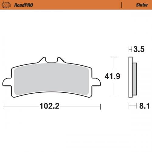 MOTO MASTER 407001, BRAKE PADS SINTER