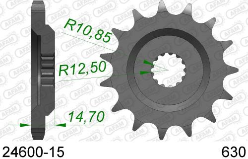 AFAM FRONT 15T, 630 AF12460015
