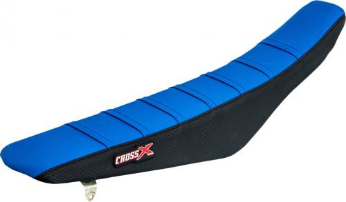 CROSS X SEAT COVER, BLUE/BLACK/BLUE (STRIPES) M3133BLBBL