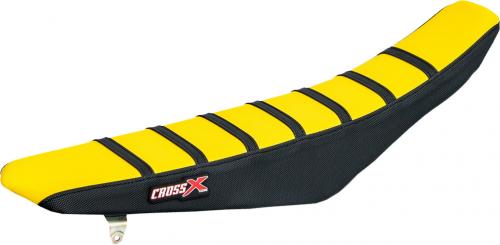 CROSS X SEAT COVER, YELLOW/BLACK/BLACK (STRIPES) M3113YBB