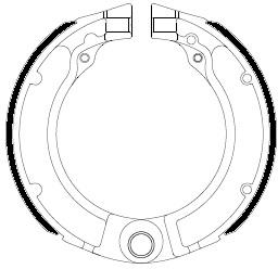 FERODO FSB875A BRAKE SHOE SET