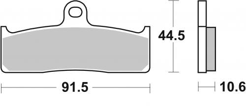 SBS 865DS-1 BRAKE PADS SINTER RACING
