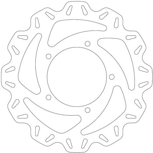EBC BRAKE DISC VR872 VEE REAR SOLID DISC