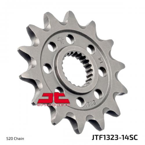 JT SPROCKETS FRONT STEEL SC 14T, 520 JTF132314S