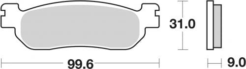 SBS 155HF BRAKE PADS ORGANIC