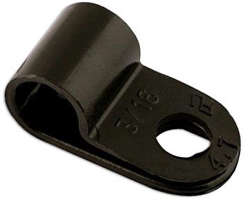 LASER TOOLS BLACK NYLON P-CLIP 4.8MM 100PC