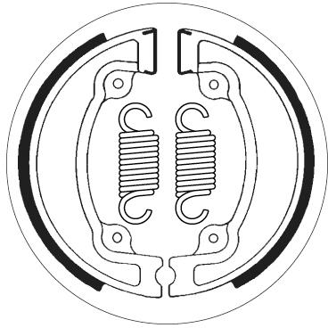 SBS 2041 BRAKE SHOES