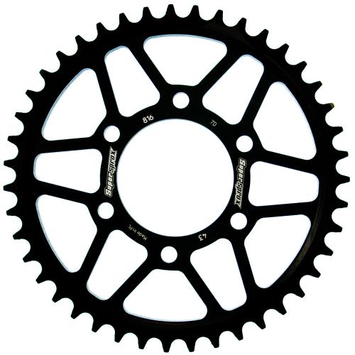 SUPERSPROX SUPERSPROX REAR STEEL 43T, BLACK, 530 SU481643B