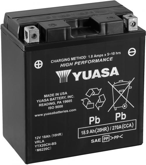YUASA YTX20CH-BS YUASA BATTERY & ACID PACK