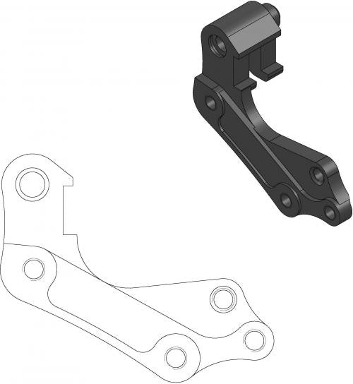 MOTO MASTER 211073, CALIPER ADAPTER BRACKET