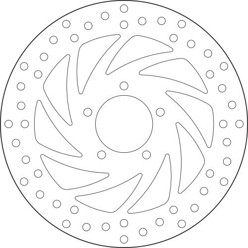 BREMBO BRAKE DISC, 68B407B0