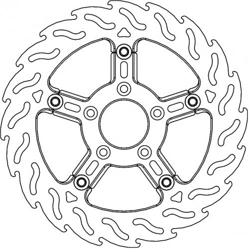 MOTO MASTER 112310, FLAME FLOAT ALU DISC 292