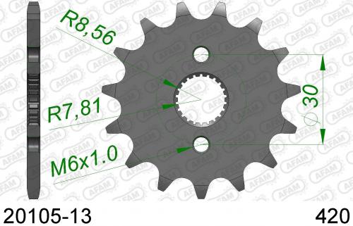 AFAM FRONT 13T, 420 AF12010513