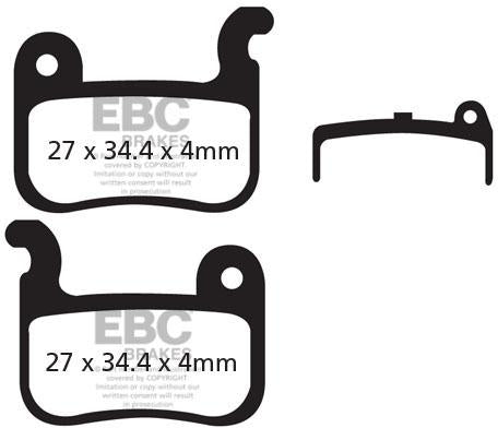 EBC CFA370 EBC GREEN TREKKING FORMULA MTB PADS