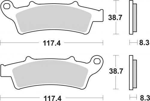 SBS 159MS BRAKE PADS SINTER