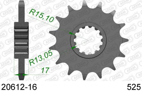 AFAM FRONT 16T, 525 AF12061216