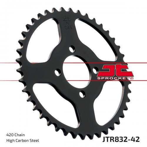 JT SPROCKETS REAR STEEL 42T, 420 JTR083242