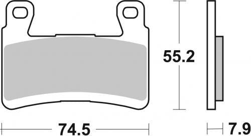 Brembo SR Sintered Brake Pads for Kawasaki ZX-6R 636 NINJA / ZX-6R 636 NINJA ABS – 07KA29SR