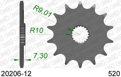 AFAM FRONT 12T, 520 AF12020612