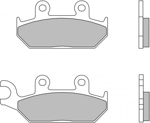 Brembo SA Front Sintered Brake Pads for Yamaha XT 600 E / XT 600 K & More – 07YA25SA