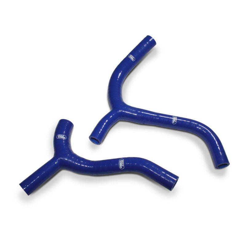 COOLANT HOSE 2 PIECE KIT BLUE 19-23 KAWASAKI 450 KX F 'Y' RACE DESIGN SAMCO KAW-92-BU