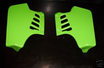 1983 Kawasaki KX 250 Radiator Shrouds Green