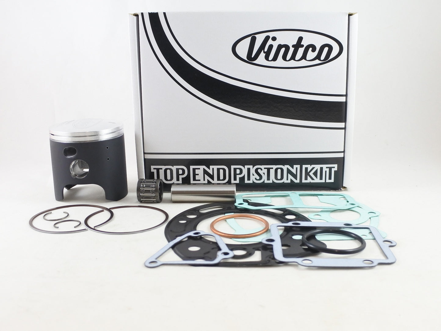 TOP END PISTON KIT 89-94 KAWASAKI KDX 200 66.5mm 0.5mm OVER VINTCO KTK13-0.5
