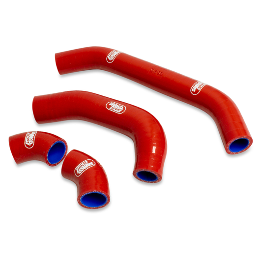 COOLANT HOSE 3 PIECE KIT RED 23-25 KTM HUSQ GAS 125 OEM DESIGN SAMCO KTM-131-RD