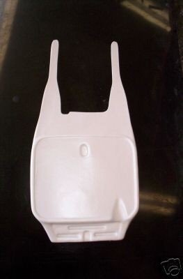 1985/1986 KTM Front Number Plate White