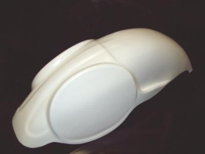1981 KTM MC Rear Fender White