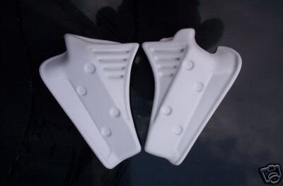 1984 KTM 250 Radiator Shrouds White
