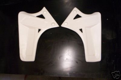1985/1986 KTM 250 Radiator Shrouds White