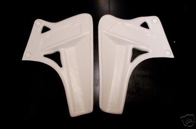 1985/1986 KTM 500 Radiator Shrouds White