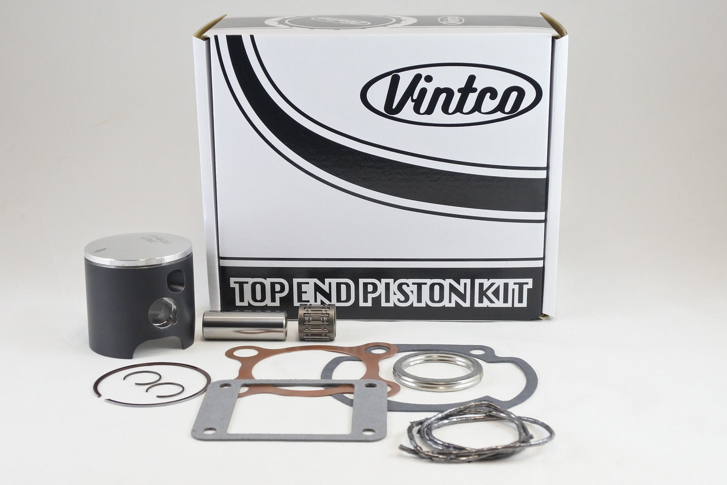 TOP END PISTON KIT 76-76 YAMAHA MX YZ 125 57.5mm +1.5mm OVER VINTCO KTY01-1.5