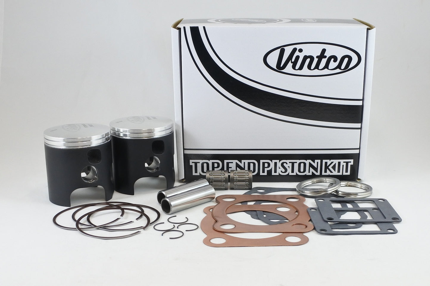 TOP END PISTON KIT 76-78 YAMAHA RD 400 65.0mm 1.0mm OVER VINTCO KTY14-1.0