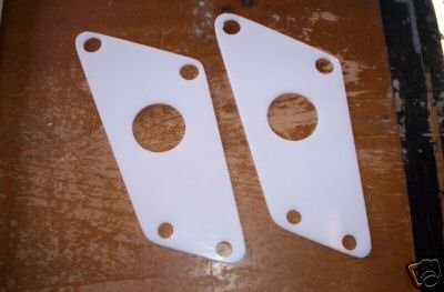 1983 Maico Chain Guide Side Plates Translucent