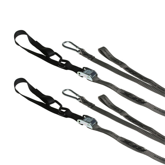 Race Tie Downs with extra loop and carabiner clip FXTD3000055BK