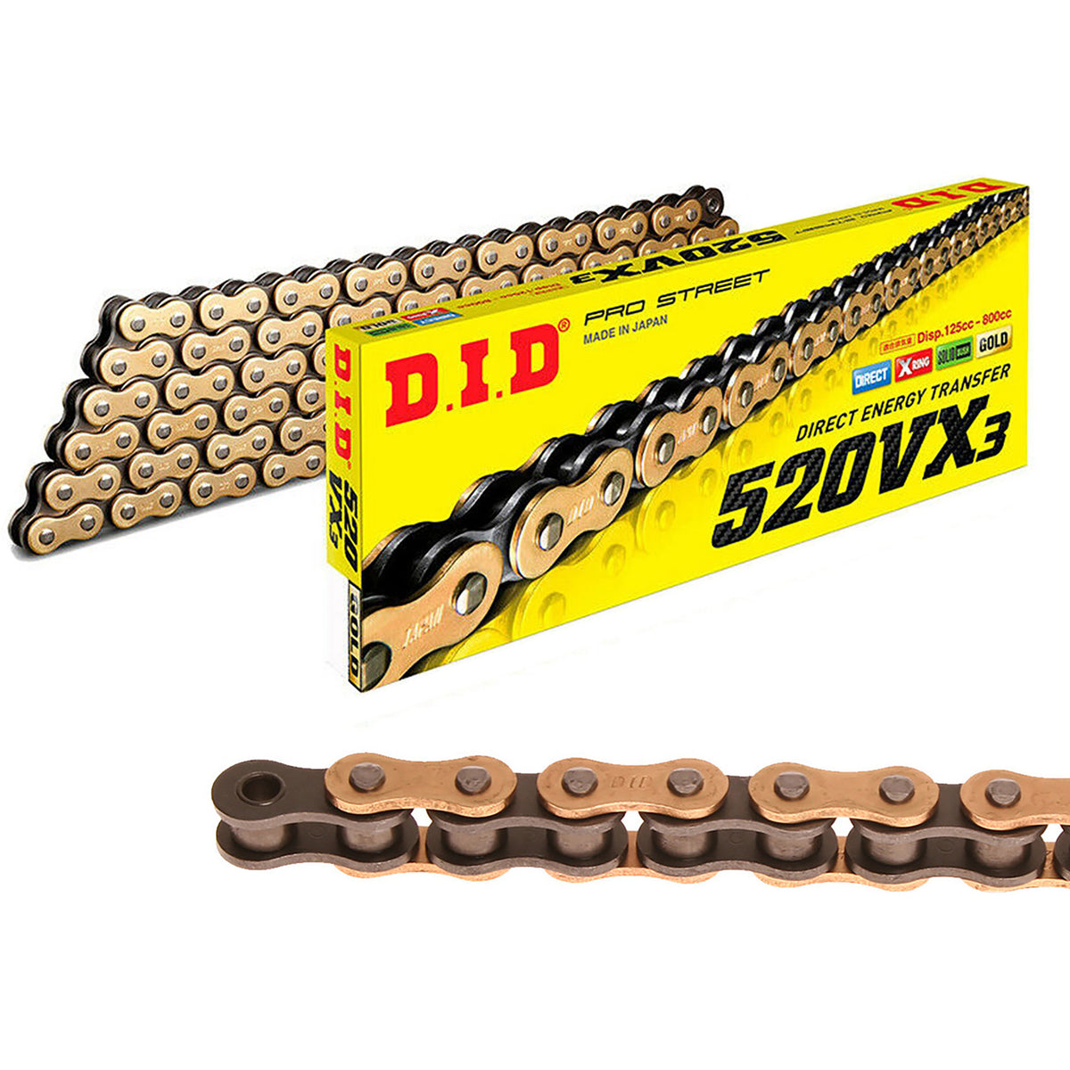 Chain 520 VX3 (X Ring) (DJ) DID520VXGB096