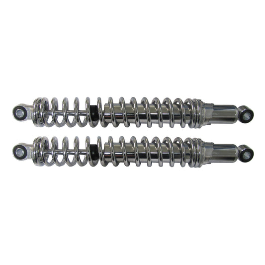 Shock Absorbers 400mm Pin + Pin up to 200cc Chrome C27-6232