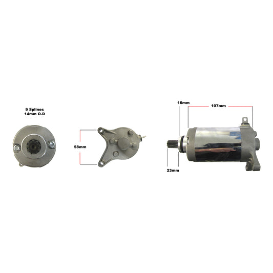Starter Motor XV250/XV125 Virago MT159-YA022