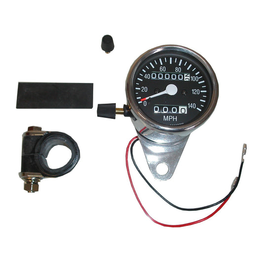 Speedo Clock 60mm 2:1 MPH Black Clock Face & Trip 21-6815