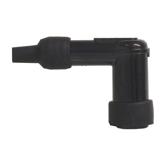 Black Right Angle Plug Cap 10/12mm (10 Pack) MT132-OT002