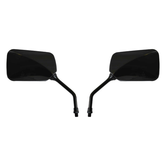 Mirrors 10mm Black Rectangle L & R Classic Honda