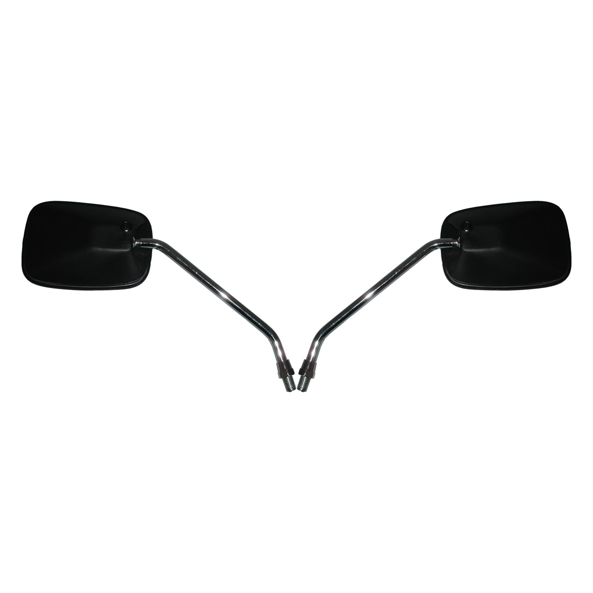 Mirrors 10mm Black Rectangle L & R Honda Cub 60-1034A