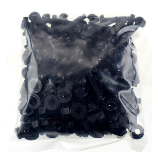 Bolts Number Plate Black (100 Pack) BNB