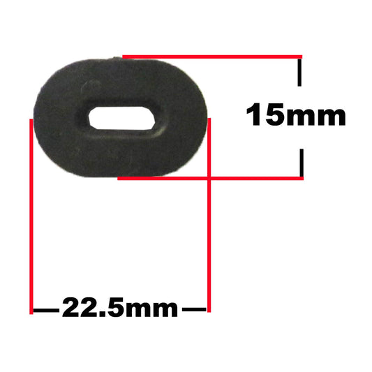 Side Panel Rubbers Suzuki Style 22.50mm (10 Pack)