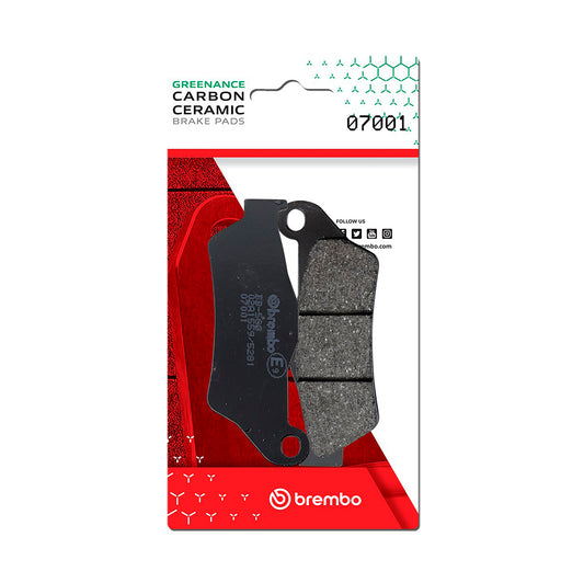 Brembo CC Carbon-Ceramic Brake Pads for Yamaha / Mbk / Gilera & More – 07001
