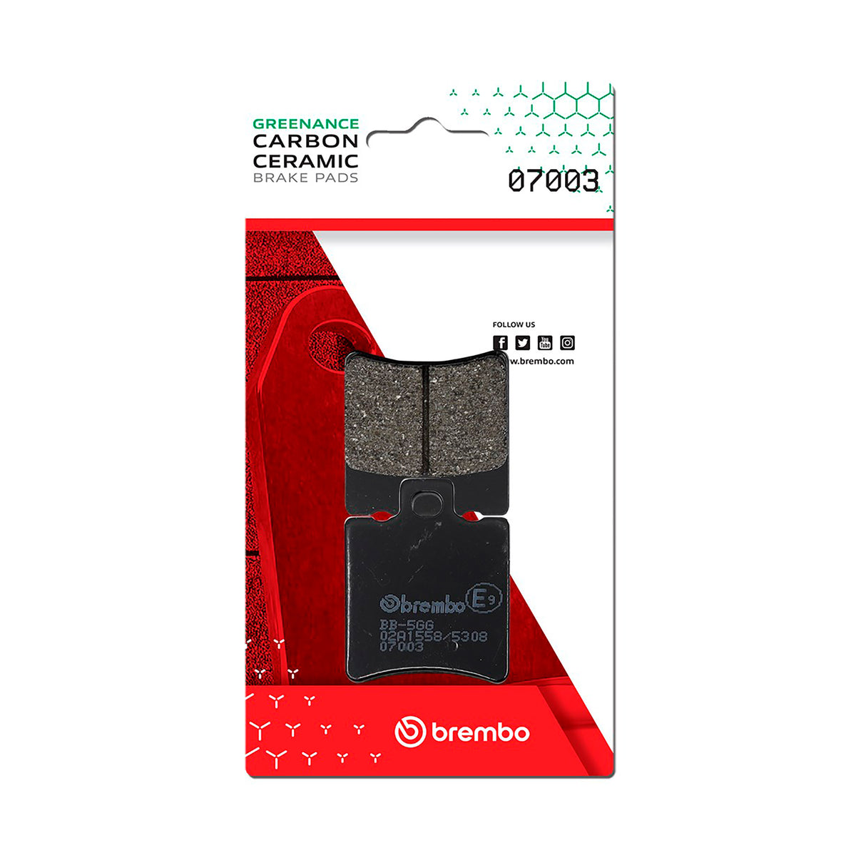 Brake Pads Scooter Carbon (L / R / F) - 07003 07003 (0303)